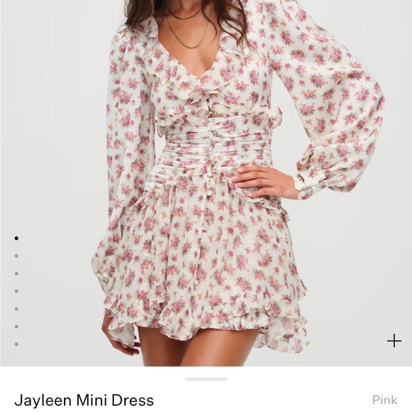 For Love And Lemons Dresses & Skirts - Floral Pink Mini Dress for love and lemons